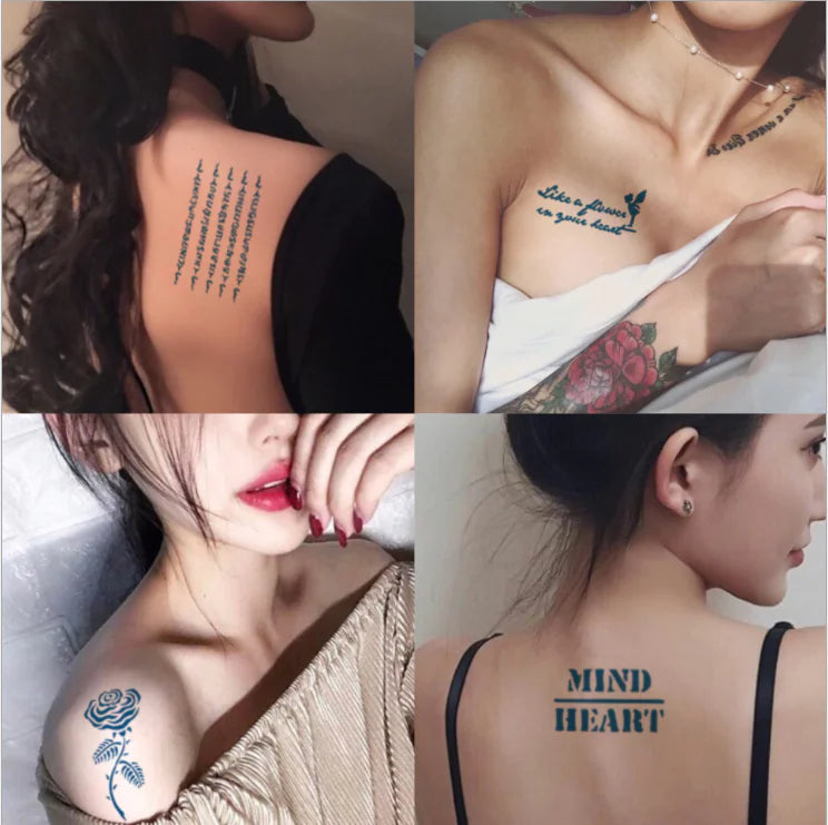 Trendy Juice Tattoo Stickers - Semi-Permanent Designs